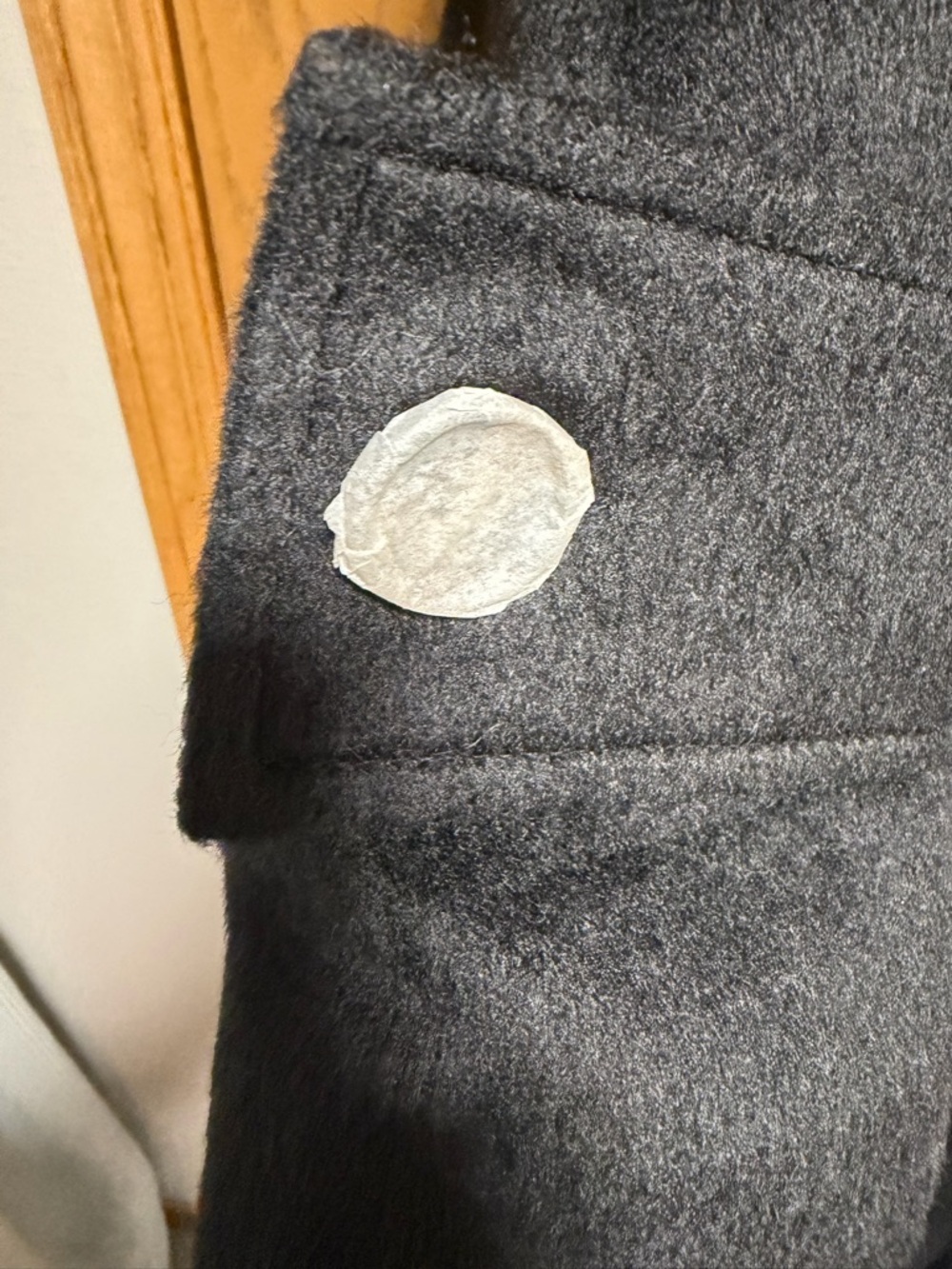 NASTY GAL Black Belted “Wool Look” Trench SIZE 6 NWT - Picture 10 of 12